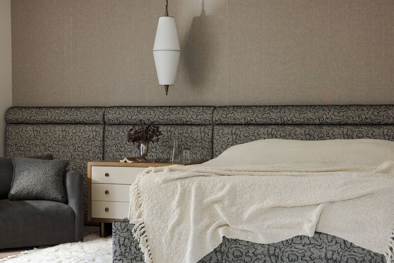 Light-filled custom primary bedroom